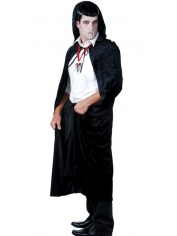 Black Hooded Cape - Vampire Costume Cape